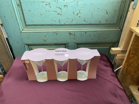 Image 1 of Set Cocktail- oder Martini-Gläser in Originalverpackung