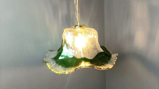 Image 1 of Vintage Glas Pendelleuchte