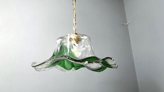Image 1 of Vintage Glas Pendelleuchte