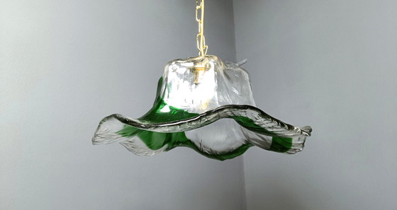 Image 1 of Vintage Glas Pendelleuchte