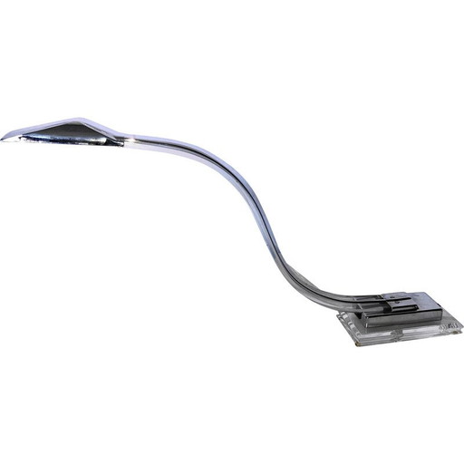 Vintage Cobra Lampe aus Plexiglas und verchromtem Metall, 1980