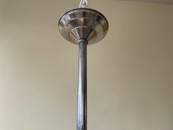 Image 1 of Modernistische Lampe Hängeleuchte Art Deco 1930er Jahre Französisch