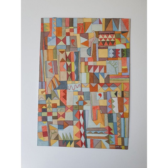 Image 1 of Vintage-Aquarell auf Papier n 650 Jérémie Iordanoff, 2018