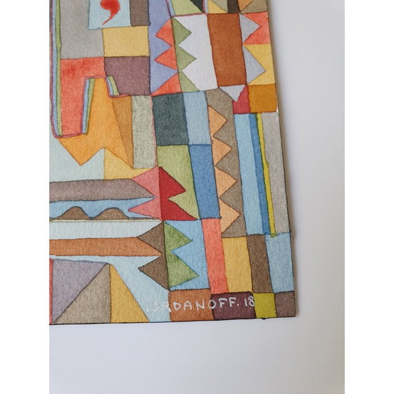 Image 1 of Vintage-Aquarell auf Papier n 650 Jérémie Iordanoff, 2018