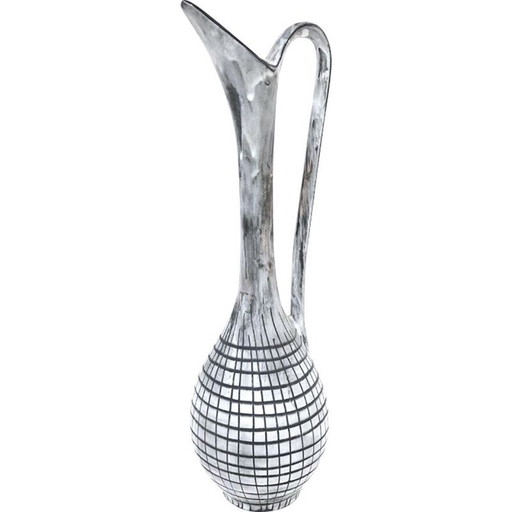 Graue Keramik Soliflore, 1970