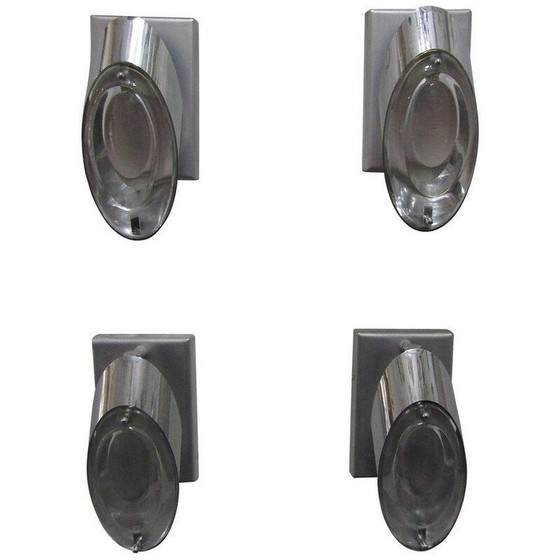 Image 1 of Satz von vier Wandleuchten von Oscar Torlasco für Stilkronen - 1970er Jahre