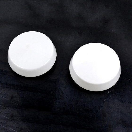 Image 1 of Paar weiße Deckenleuchten von Rudolf Zimmermann für Rzb Bamberg, Deutschland 1970