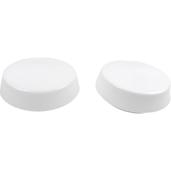 Image 1 of Paar weiße Deckenleuchten von Rudolf Zimmermann für Rzb Bamberg, Deutschland 1970