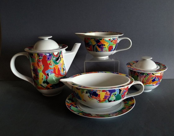 Image 1 of Ettore Sottsass/Alighiero Boetti Pop-Art/Postmoderne Garnitur Alessi 1970