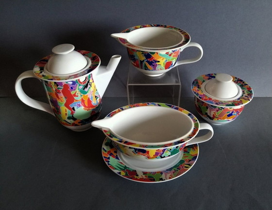 Image 1 of Ettore Sottsass/Alighiero Boetti Pop-Art/Postmoderne Garnitur Alessi 1970