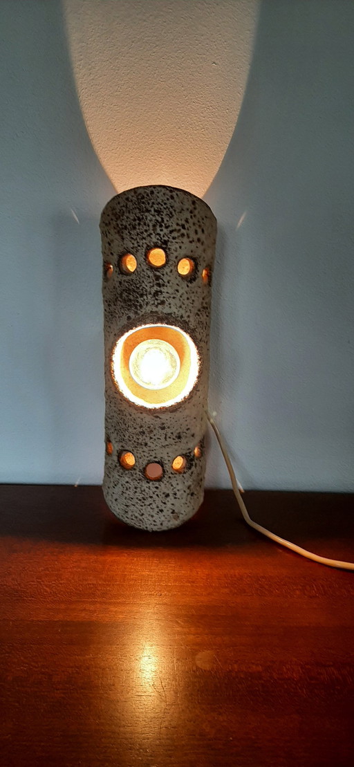 Vintage Keramik Wandlampe 1960er Jahre