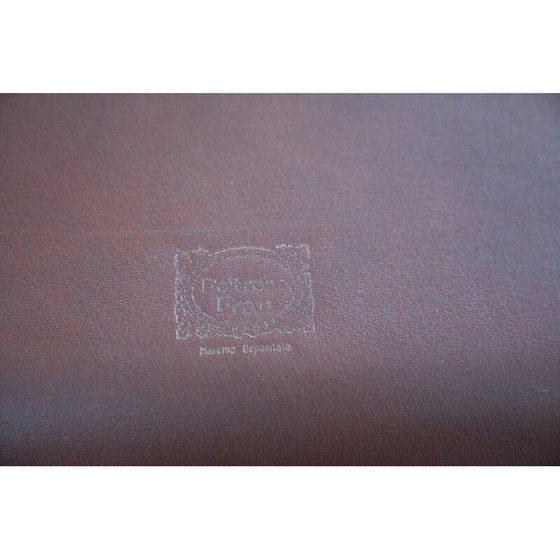 Image 1 of Vintage-Wohnzimmergarnitur aus Buchenholz und Leder, Italien 1990