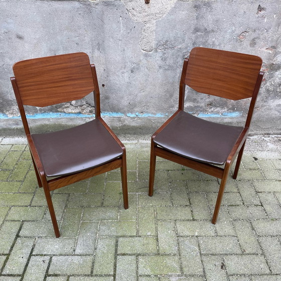 Image 1 of 2x alte Teakholzstühle