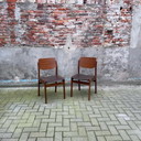 2x alte Teakholzstühle