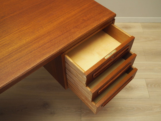 Image 1 of Teakholz-Schreibtisch, Dänisches Design, 1970er Jahre, Produktion: Dänemark