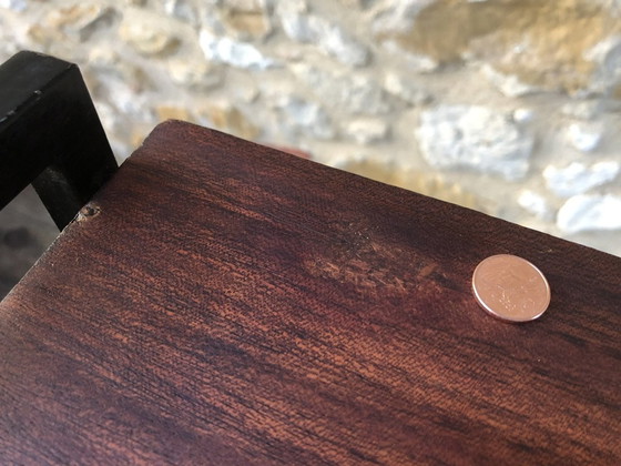 Image 1 of Vintage Beistelltisch mit Zeitschriftenregal 1960'S