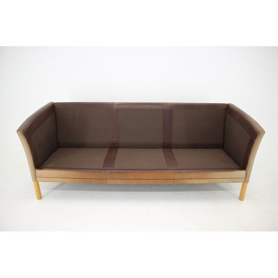 Image 1 of Vintage Leder 3-Sitzer Sofa von Georg Thams, 1960er Jahre