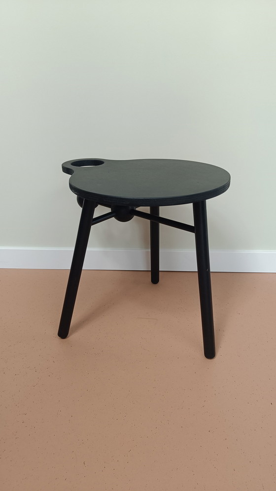 Image 1 of Design-Beistelltisch mit Weinflaschenhalter