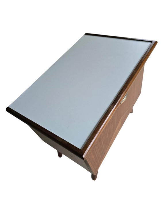 Image 1 of Mid Century Nachttische Teak Formica