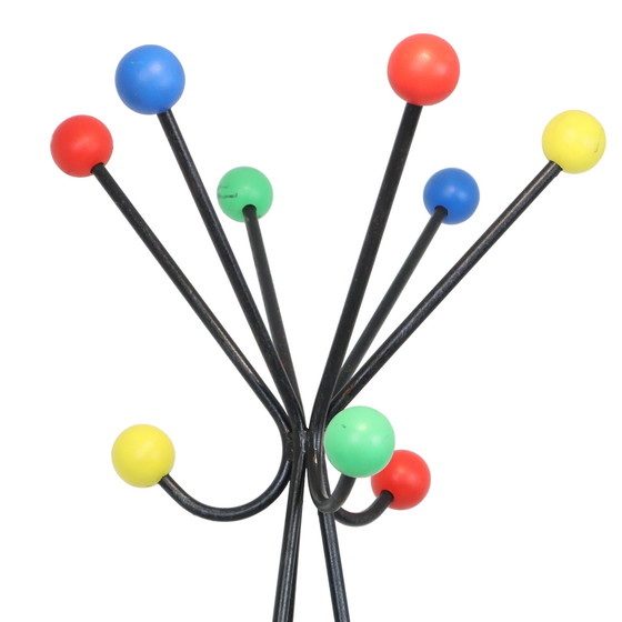 Image 1 of Vintage XL Atomic Standing Coat rack Roger Feraud Design Farbige Kugeln 186cm