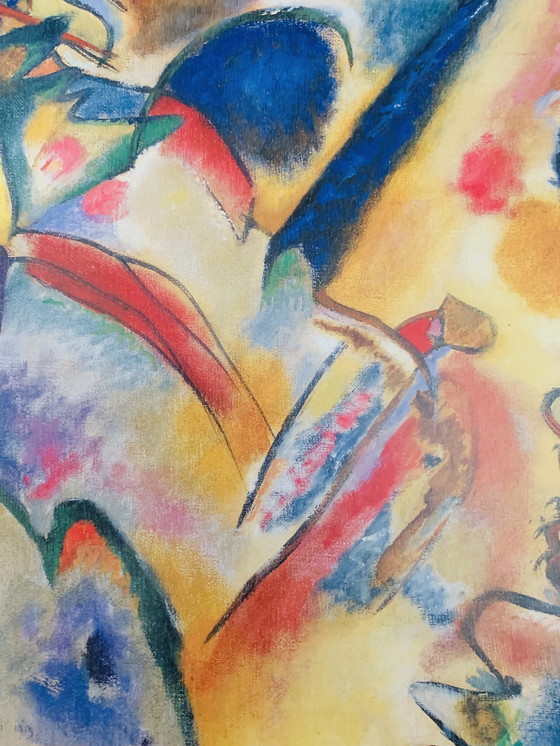 Image 1 of "Kleine Freuden, 1913" Hochwertige Offsetlithographie von 1997 im Großformat 100 × 70 cm. Wassily Kandinsky. In hervorragender