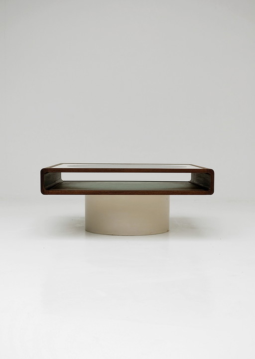 Vintage Couchtisch im Space-Age-Design aus den 70er Jahren