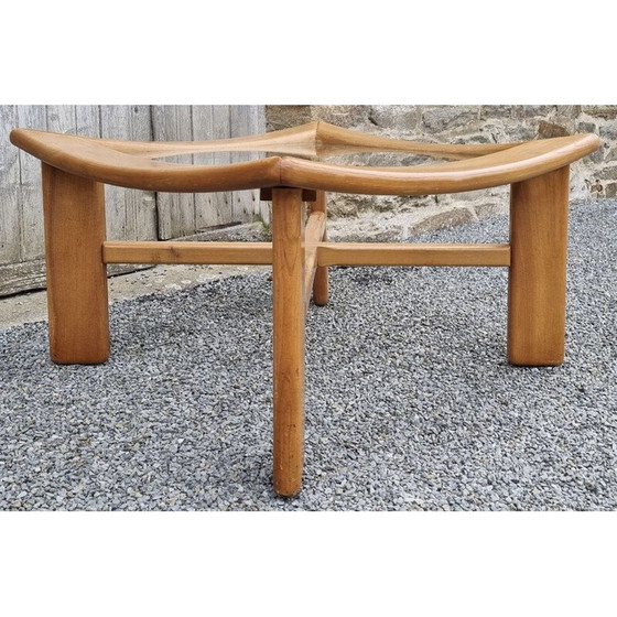 Image 1 of Skandinavischer Vintage-Couchtisch aus blondem Holz, 1980