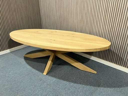 Eiche Couchtisch Oval Spider Leg