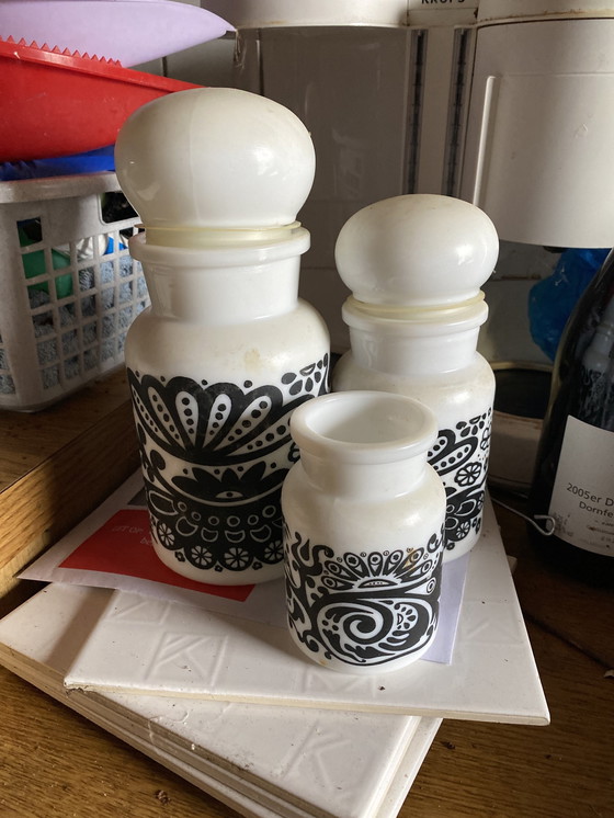 Image 1 of 70S Behälter Glas Made In Belgium Iconic