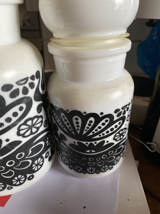 Image 1 of 70S Behälter Glas Made In Belgium Iconic