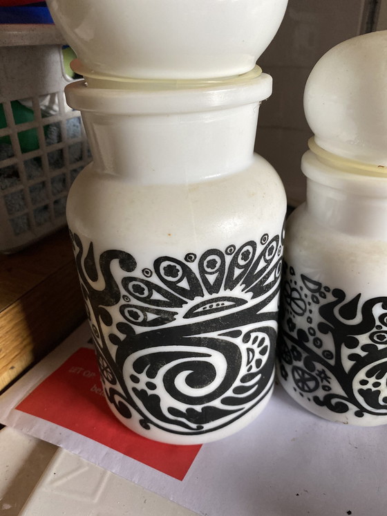 Image 1 of 70S Behälter Glas Made In Belgium Iconic