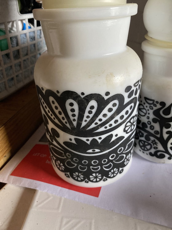 Image 1 of 70S Behälter Glas Made In Belgium Iconic