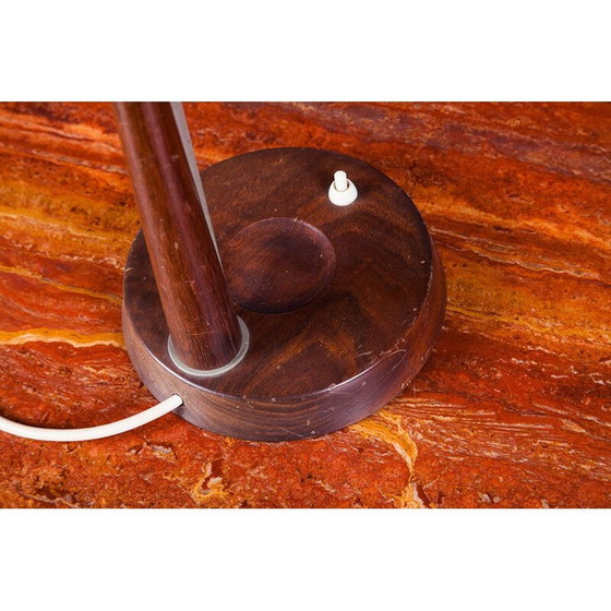 Image 1 of Vintage Tischlampe aus Teakholz und Metall, Dänemark 1950