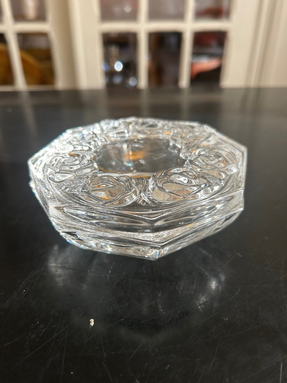 Image 1 of Kristalldose Mit Rosen-Dekor