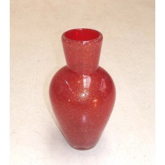 Image 1 of Vase aus geblasenem Kristall von Archimedes Seguso, 1960