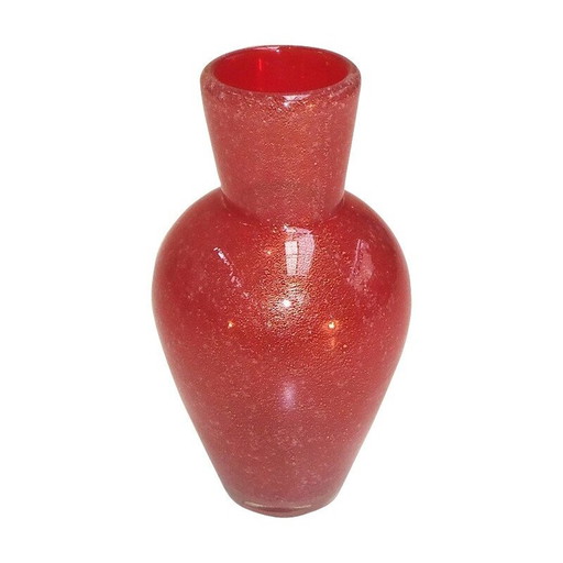 Vase aus geblasenem Kristall von Archimedes Seguso, 1960