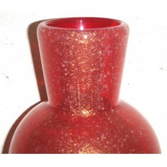 Image 1 of Vase aus geblasenem Kristall von Archimedes Seguso, 1960