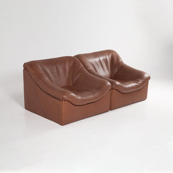 Image 1 of Paar Vintage-Sessel ds-46 in Büffelleder von De Sede, Schweiz 1970