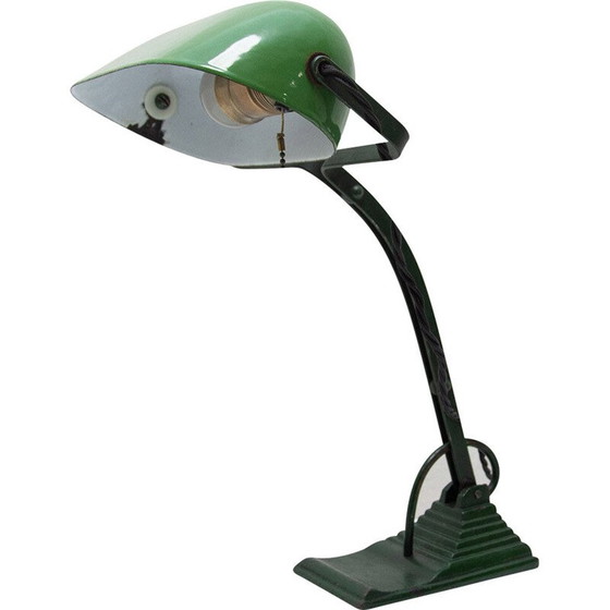 Image 1 of Vintage Bauhaus Schreibtischlampe aus Chrom und Metall, 1930