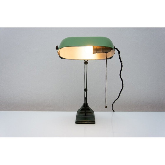 Image 1 of Vintage Bauhaus Schreibtischlampe aus Chrom und Metall, 1930