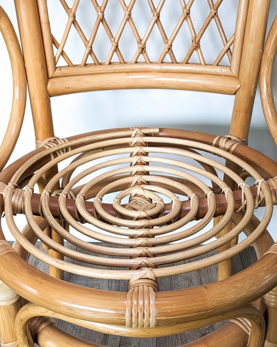 Image 1 of Vintage Rattan Bistro-Set