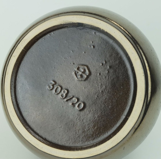 Image 1 of 1970er Jahre VASE Steuler-Keramik Modell 308/20 metallische Glasur