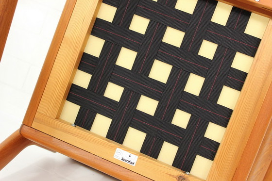 Image 1 of 2x Komfort Denmark Lounge Chair Mid-Century Danish Teak Lounge Chair / Sessel with virgin wool