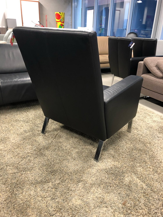 Image 1 of Gelderland 6550 Sessel schwarzes Leder von Jan des Bouvrie