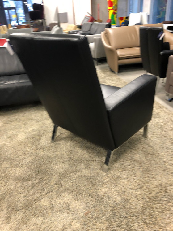 Image 1 of Gelderland 6550 Sessel schwarzes Leder von Jan des Bouvrie