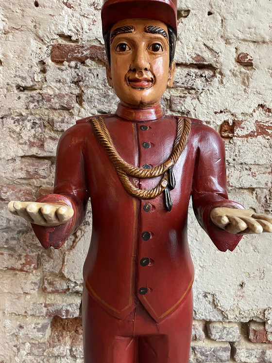 Image 1 of Butler-Statue aus Holz