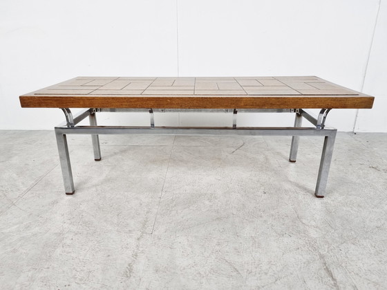 Image 1 of Couchtisch aus Keramikfliesen aus der Mitte des Jahrhunderts