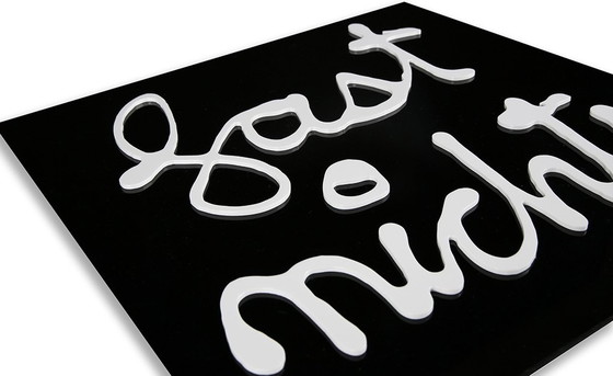 Image 1 of Ben Vautier Plexiglass Relief