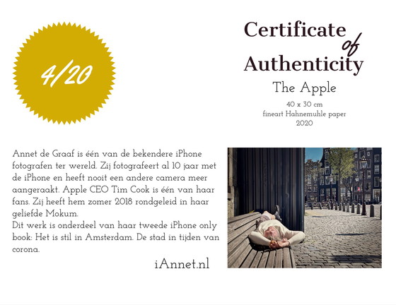 Image 1 of Der Apple - Hahnemühle Fotoprint von iAnnet