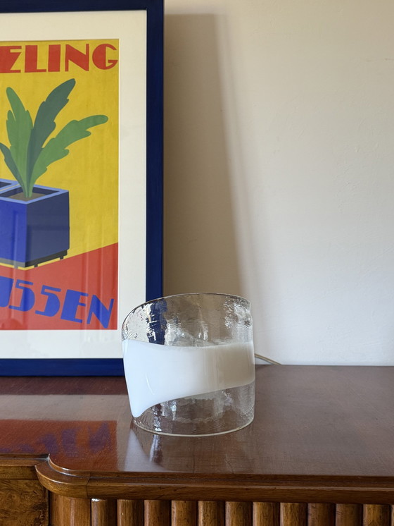 Image 1 of Skulpturale Tischlampe aus mundgeblasenem Muranoglas, La Murrina Italien 1970er Jahre
